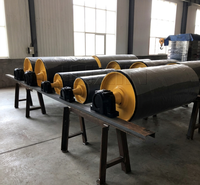Rodillo de cola para cinta transportadora de servicio pesado con rodamientos de bolas JUXIN, maquinaria industrial de fábrica de Hebei para energía y minería