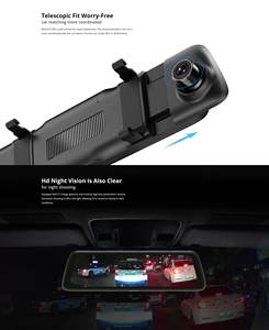 Caméra embarquée DDPAI Mola E3 avec rétroviseur, 2K Ultra HD 1440P 1080P, 128 Go, écran tactile 7 pouces, double objectif, vision nocturne, enregistreur vidéo GPS - Product Image 5