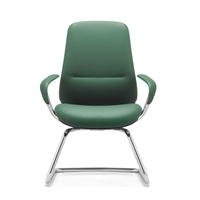 Chaise de conférence mobilier de bureau directeur du cuir commercial mobilier de bureau d'attente moderne chaise d'invité de réception pour le bureau