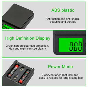 Hot Selling High Quality 0.01g Measuring Diamond Gold Stainless Steel <b>Scale</b> LCD Electronic Digital Battery Jewelry <b>Mini</b> Pocket - Product Image 2