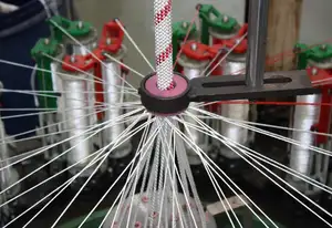 Braid Making Machine 16 Spindle 4 Head Automatic Rope Making Machine Cotton Thread Braiding Machine