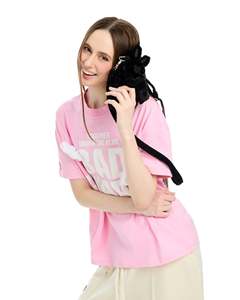 Camiseta <span class=keywords><strong>de</strong></span> algodón con diseño <span class=keywords><strong>de</strong></span> <span class=keywords><strong>conejo</strong></span>, corte holgado, con serigrafía y dos cabezas <span class=keywords><strong>de</strong></span> <span class=keywords><strong>conejo</strong></span> <span class=keywords><strong>de</strong></span> peluche suaves adjuntas - Product Image 6