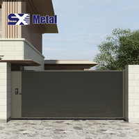 Dernières conceptions de portails extérieurs en alliage d'aluminium, portail coulissant automatique moderne pour villa, école, église, allée, portail électrique pour voiture