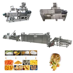 Jinan Xilang Puffed-cake Puffing Corn Flakes Cereal Puffed Wheat Making Equipment Production Machine Processing Line