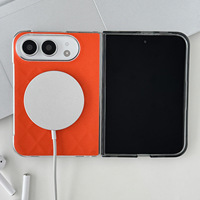 Étui de téléphone ultra-fin en cuir de luxe pour iPhone Duo avec recharge magnétique sans fil intégrée et protection anti-chute