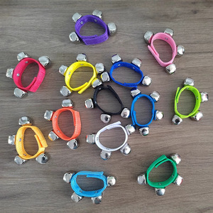 Campana de Muñeca Shu Tie, Instrumento Orff, Instrumento de Acompañamiento para Actuaciones <span class=keywords><strong>Infantiles</strong></span>, Campana de Muñeca con 4 Campanas, Campana de Cuerda - Product Image 4