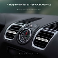 Diffuseur d'aromathérapie miniature pour voiture en alliage d'aluminium, clip de parfum caché pour grille d'aération, avec tablettes de parfum remplaçables