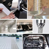 Tuyau métallique flexible circulaire double couche avec feuille d'aluminium, adapté aux systèmes CVC des hôtels