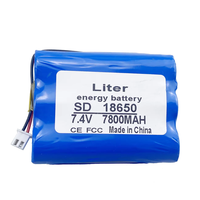 7,4V 8,4V 7800mAh 3P2S Pack 18650 Akku 7,8Ah Wiederaufladbarer Akku für Fahrrad-Scheinwerfer/CCTV/Kamera/Elektrogeräte