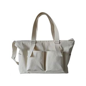 Ladies' Casual Crossbody <b>Bag</b>, Single-shoulder <b>Bag</b> with Multiple Pocket Designs, Canvas <b>Tote</b> Crossbody Strap <b>Zipper</b> - Product Image 1