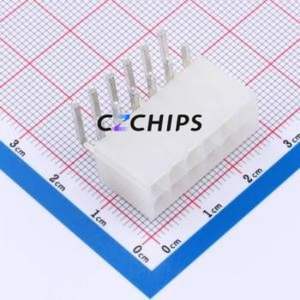 W420120K-12PW2123 Wire-to-Board Pin Header Bent Lead Through Hole,P=4.2mm 2x6P 4.2mm Right Angle Insert Mini-Fit (MX 4.2) - Product Image 1