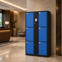 Casier de rangement électronique multi-portes haute capacité pour bagages avec entrée par code à combinaison pour salle de sport, école, hôpital