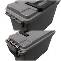 Boîte à munitions en plastique portable de petite taille 290*130*180mm, étanche et légère, pour munitions et équipement de pêche, vente directe d'usine ODM OEM