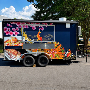 Remolque Comercial <span class=keywords><strong>de</strong></span> Comida Japonesa con Doble Eje, Cocina Móvil para Servicio <span class=keywords><strong>de</strong></span> Comida Japonesa, Mariscos y <span class=keywords><strong>Arroz</strong></span> - Product Image 2