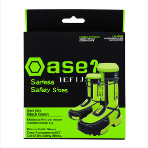 Base Ears Black Green Cut 37 Electrostatic Class A Security S3 Src Safety <b>Shoes</b> - Product Image 2