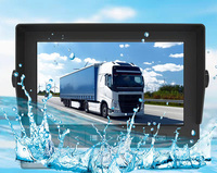 Monitor per auto con mietitrice per camion IP69 impermeabile da 7 pollici monitor per telecamera di monitoraggio dello schermo AHD a 2 o 3 canali