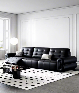 Boloni 2025สินค้าใหม่วัสดุหนังสไตล์มินิมอลชุดโซฟาแบ่งส่วนรูปตัว L สำหรับห้องนั่งเล่นโรงแรมโรงพยาบาล - Product Image 3