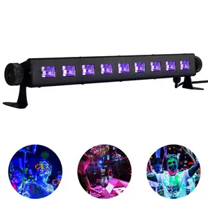 Party UV-Schwarzlicht 30 W mit 9 Stück*3 W UV-Schwarze Beleuchtung LED 390 nm 410 nm Wellenlänge Led-UV-Leuchte für Disco-Events