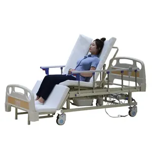 hot sale cheap electric manual medical nursing bed homecare bed with toilet elder care furniture