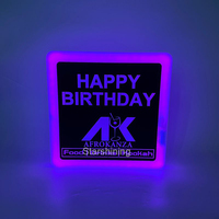 Support de présentation lumineux LED RGB personnalisé en acrylique avec logo pour bar, fête, salon – Fournitures d'usine