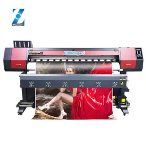 Cabezal de impresión 1.9m xp600 plotter de gran formato lienzo vinilo banner eco solvente impresora chorro de tinta