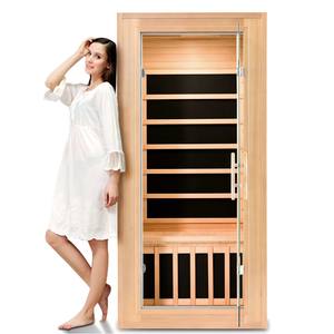 Massivholz Infrarot-Trockensauna für 1 Person Indoor-Spa-Raum mit Ferninfrarot-Kohleheizung Hergestellt in den USA - Product Image 2