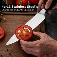 Asetof3professionalCouteaux de cuisine japonais, acier inoxydable à haute teneur en carbone, convient aux chefs pour couper la viande et les légumes