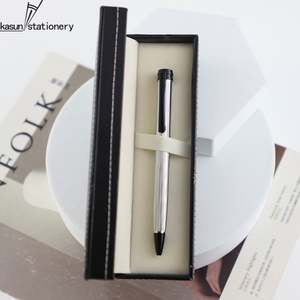 Stylos à bille en métal personnalisés en gros avec logo, stylo publicitaire promotionnel, encre noire 1,0 mm, pour cadeaux d'entreprise et usage de bureau - Product Image 4