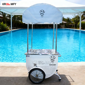 Carrito de Venta de Helados y Gelato Metálico Remolcable para Camiones de Comida Rápida, Uso en Exteriores - Product Image 5