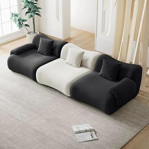 Canapé moderne de luxe à <span class=keywords><strong>7</strong></span> places capitonné, couleur personnalisable, petit volume, emballé sous vide pour appartement, salon, compressé - Product Image 4