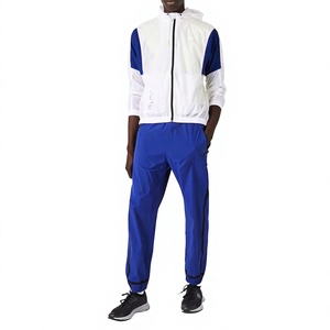 RATA INTERNATIONAL Men's Lightweight Nylon Eco-Friendly Quick Dry Reversible Tracksuits Sports Active Wear Blue Any Heather - Product Image 1