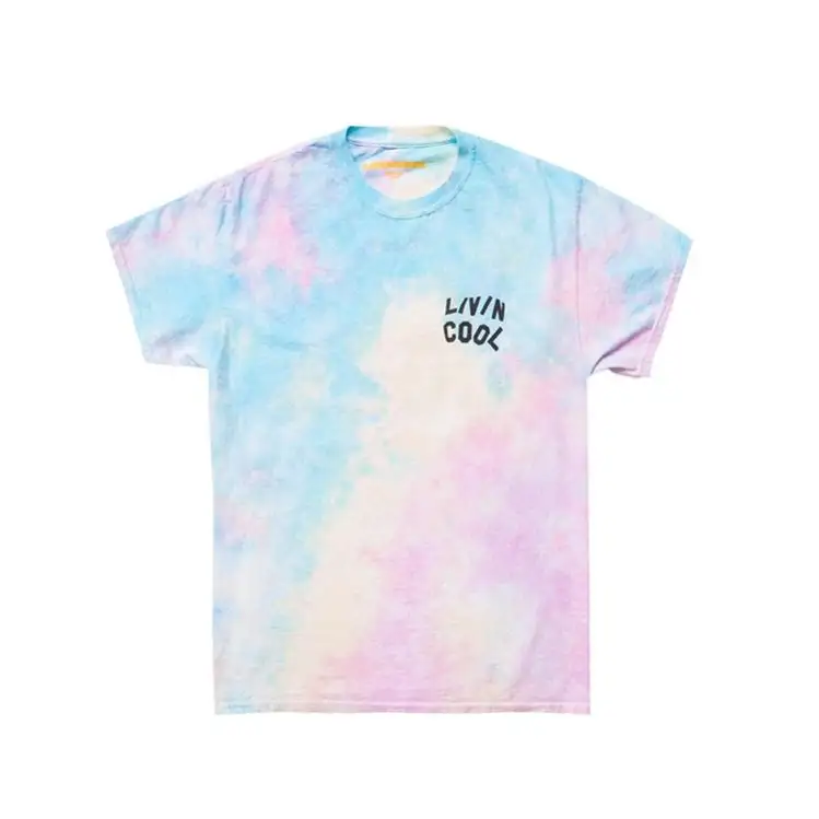 Fornitore T Shirt Tie Dye Tie Dye Personalizzata T Shirt Con Alta Qualità