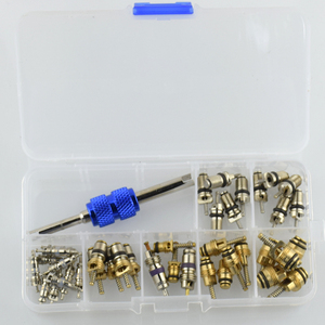 ชุดวาล์วปรับอากาศในรถยนต์ R134 <span class=keywords><strong>R12</strong></span>,อุปกรณ์ตกแต่งรถยนต์40ชิ้นแกนวาล์ว AC & เครื่องมือ - Product Image 3