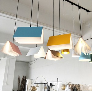 Modern Pendant Light Book Style Multi Color Led Living Room Bedroom <b>Kitchen</b> Dining Room Home Decor Lighting Fixture - Product Image 2