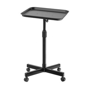 Chariot de Salon de Coiffure Moderne en Aluminium avec Plateaux Verrouillables, Chariot de Rangement Mobile à 4 Roues pour Salons Commerciaux - Product Image 3