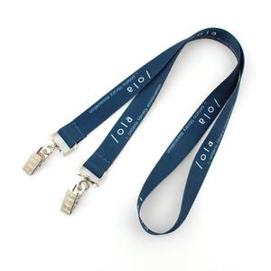 Logo personnalisé Sublimation Rush Lanyard Avec Double Bulldog Clip - Product Image 2