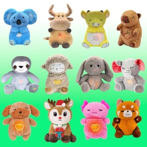 Popolare Peluche di Pecora Marrone Elettrico Respirante Personalizzato all'Ingrosso, Canta e Si Illumina per Calmare <span class=keywords><strong>il</strong></span> Sonno dei Bambini - Product Image 4