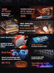 โน้ตบุ๊กเกมมิ่งประสิทธิภาพสูง Mechrevo รุ่นใหม่ล่าสุด ขนาด 15.6 นิ้ว R7 7435H แรม 16GB + SSD 512GB ใช้ชิปประมวลผล AMD Ryzen R7 7435H - Product Image 3