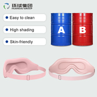 Masque de sommeil en mousse de polyuréthane moulé par injection sur mesure, masque oculaire 3D à pression zéro en mousse à mémoire de forme, cache-yeux lavable pour les voyages