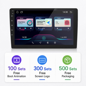 Système multimédia automobile Android 10,1 pouces avec écran IPS universel 2DIN, compatible USB, GPS, cartes et récepteur FM - Product Image 1