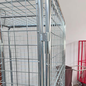 अनुकूलित 500 किलोग्राम लोडिंग क्षमता ढहने योग्य नीस्थिर उच्च शक्ति संक्षारण-प्रतिरोधी स्टील गोदाम रोल लॉन्ड्री पिंजरे - Product Image 5