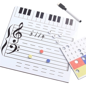 Tableau blanc magnétique effaçable à sec pour la musique, portable, pour l'enseignement du piano et l'apprentissage musical éducatif - Product Image 5