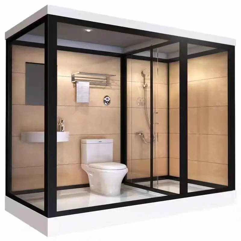 Vorgefertigte Badezimmer-Pods Vorgefertigte Duschräume Integrierte Badezimmer-Pod All-in-One-Duschkabine Integrierter Duschraum