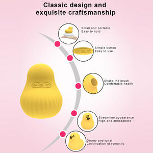 Kleiner Gelber Enten-Vibrator mit Saugfunktion für Brustwarzen- und Klitoris-<span class=keywords><strong>Stimulation</strong></span>, Weiblicher Masturbator, Sexmaschine für Frauen, Erotisches Kreativspielzeug - Product Image 4