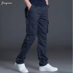 OEM Custom Heavy Duty Men's Cargo Pants Multi Pocket Wear Resistant Poly Cotton Workwear Trousers Plus Size Tactical Pants