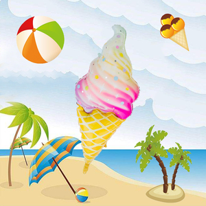 Mejor venta de publicidad fiesta juguete decoración de <span class=keywords><strong>globos</strong></span> de papel de aluminio de hielo crema <span class=keywords><strong>globos</strong></span> - Product Image 3