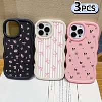 Coque souple en TPU pour iPhone 15, résistante aux chutes, avec bords ondulés, couleur transparente simple, accessoires pour téléphone