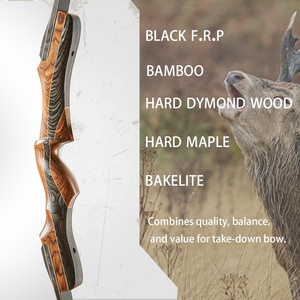 Ensemble d'<span class=keywords><strong>arc</strong></span> recurve traditionnel en bambou fait à la main pour la chasse et le tir sportif - Product Image 2