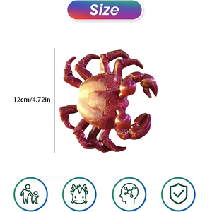 Jouet anti-stress en PLA imprimé en 3D de haute qualité en forme de crabe, en matériau papier éducatif pour enfants, nouveautés et jouets farfelus pour garçons - Product Image 3