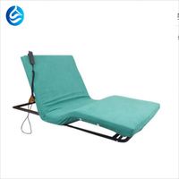 Chaise d'hôpital électrique pliable EU-HC505 en cuir PU, acier thermolaqué, pour patients âgés, avec soutien du cou, de la tête et des lombaires